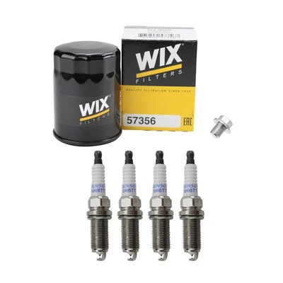 Filtro de aceite de motor Wix y kit de 4 bujías Denso para Nissan Altima Sentra 2.5 L4 Foto 1 de 2