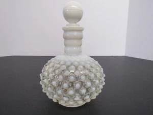 Opalescent Moonstone Hobnail Glas Dekanter Parfüm Flakon mit Stopfen - Bild 1 von 6