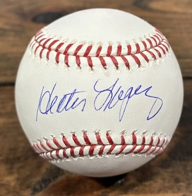 Hector Lopez Signed Rawlings ROMLB Baseball Beckett Authentic Yankees RIP 2022 - Image 1 of 4