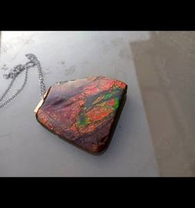 Ammolith Anhänger Kanada 50x55mm für halskette - Bild 1 von 5