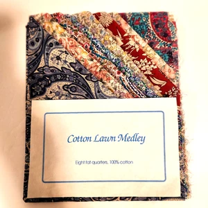 Quilten Baumwolle Rasen Medley 100% Baumwolle 8 Fat Quarters - Bild 1 von 1