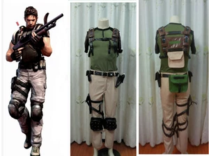 cos Resident Evil 5"Chris Redfield cosplay costume anime any size set - Picture 1 of 6