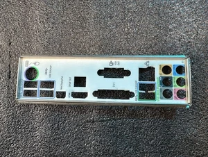 Geniune original I/O IO Shield For ASUS Z87-A Backplate Motherboard Rear Baffle - Afbeelding 1 van 2