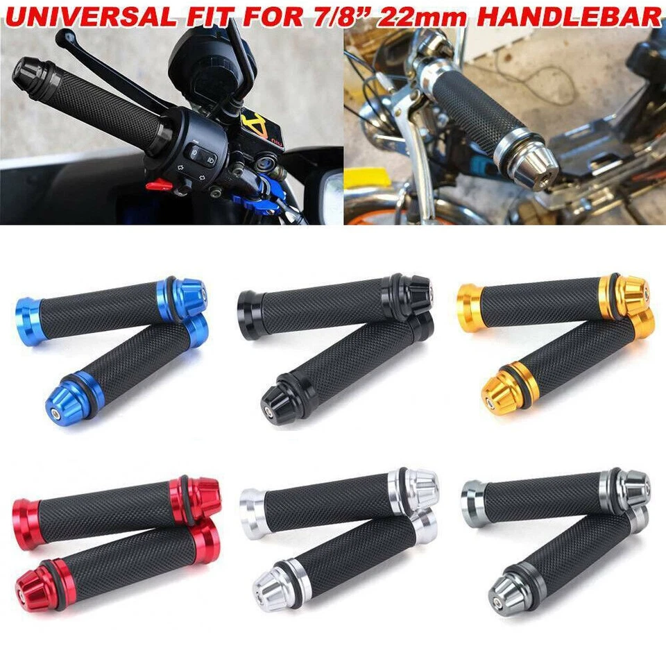 MOTO 7/8" EMPUÑADURAS MANILLAR GEL PARA YAMAHA YZF 600 R6 Suzuki GSXR 1000 Foto 1 de 4