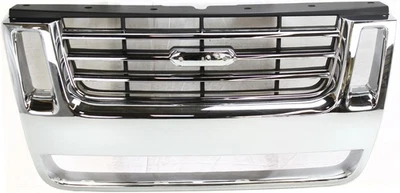 Grille For 2006-2010 Ford Explorer 2007-2010 Explorer Sport Trac Chrome Plastic - Image 1 of 4