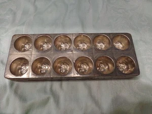 Vintage Industrial Metal 12 Slot Chocolate Mold, Chocolate Covered Cherry Form - Picture 1 of 4