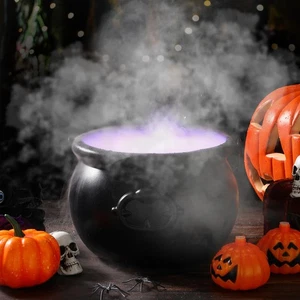 Halloween Hexenkessel 8 Kunststoff Räucherkessel Bowle Schale Deko... - Bild 1 von 6