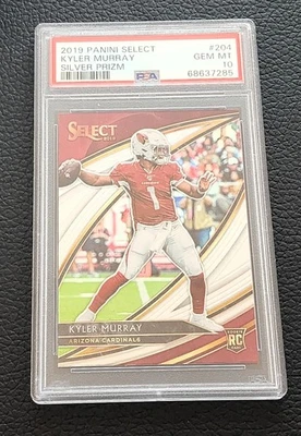 2019 Panini Select Field Level Kyler Murray Rookie Silver Prizm PSA 10 - Image 1 of 2