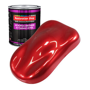 Restoration Shop Firethorn Red Pearl Acrylic Urethane Gallon Only, Auto Paint