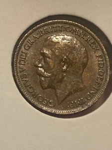 1918 GREAT BRITAIN GEORGE V FARTHING KM-808.1 HIGH GRADE BRITISH COIN ORIGINAL - Picture 1 of 4