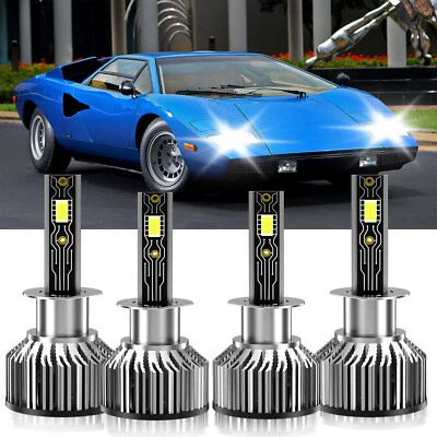 Kit de bombillas LED brillantes para Lamborghini Countach 1989-1989 H1 H1 6500K Foto 1 de 4