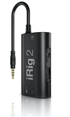 IK Multimedia iRig 2 portable guitar audio interface for iPhone, iPad and more - Image 1 of 4
