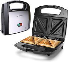 Aigostar 800W Sandwich Toastie Maker 2 Slice Toaster with Easy Clean Non-Stick