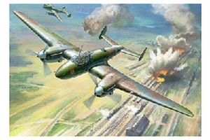 ZVEZDA 4809 Soviet Dive Bomber Petlyakov PE-2 1:48 Aircraft Model Kit - Picture 1 of 2