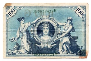 Deutsches Reich 100 Mark 07. Februar 1908 (Nr 3538424 H) - Bild 1 von 2