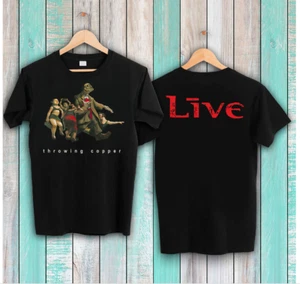 Vintage Live 1994 Throwing Copper Black Concert T-Shirt - Picture 1 of 1