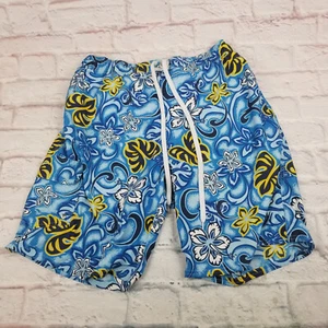 OP Ocean Pacific Badeanzug Herren Boardshorts Badehose blau Hawaii Blumen - Bild 1 von 10