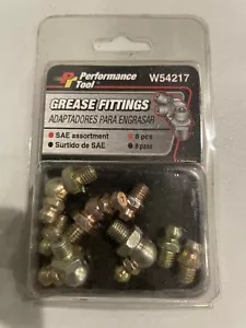 Performance W54217 SAE 1/4" Grease Zerk Fittings Kit: Straight, 45 & 90 Degree - Picture 1 of 2