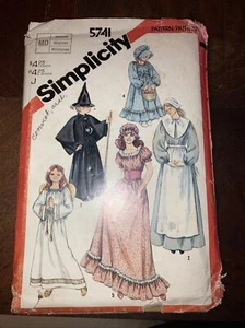 Simplicity Pattern 5741 Witch, Angel, Colonial Costumes Uncut - Picture 1 of 2