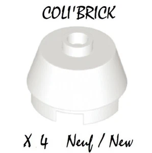 Lego 98100 - 4x Rundstein / Cone 2x2 truncated - Weiß / White - NEW NEW - Bild 1 von 1