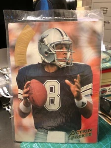1994 Troy Aikman Dallas Cowboys 24KT Action Packed Mammut Prototype #MMP Card  - Bild 1 von 2