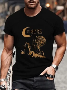 The Cure Cat Unisex T-shirt, 90s Alt Indie Rock Graphic Tee, Vintage Band tshirt - Picture 1 of 4