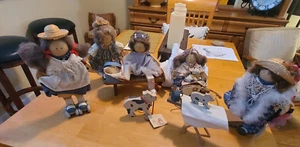 Konvolut Longaberger Lizzie High Puppen und Zubehör 80er Jahre Hattie, Vanessa usw - Bild 1 von 19