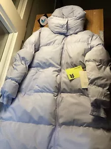 NWT Target Women’s Long Length soft gray Puffer jacket NWT - Picture 1 of 8