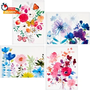 Blank Cards Assortment, Painted Flowers (48 Cards with Envelopes) - Picture 1 of 12