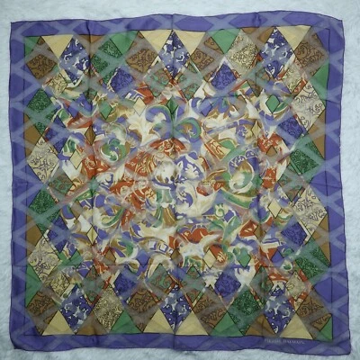 Bufanda de seda PIERRE BALMAIN 34,5" X 30,5" P288 Foto 1 de 4