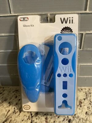 Sealed Official Nintendo Wii Glove Kit Blue For Remote & Nunchuk Color Changing - Image 1 of 4