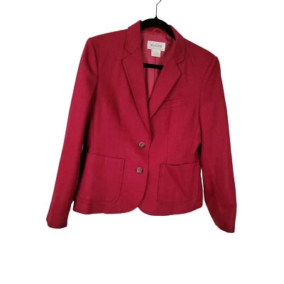 Vintage Slices Womens Wool Blazer Sz 13 Hg - Image 1 of 4