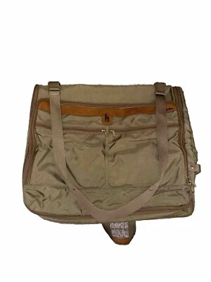 Hartmann Garment Bag Ballistic Nylon Leather Trim Travel Folding Bag - Vintage - Image 1 of 4