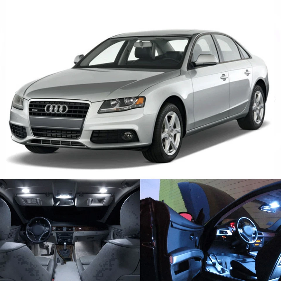 LED White Lights Interior Package Kit For Audi A4 S4 2009-2012 - Image 1 of 1