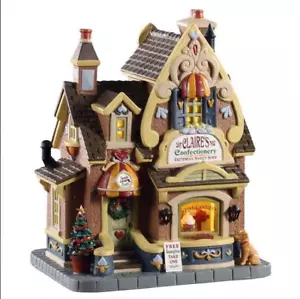 Lemax CLAIRE'S CONFECTIONERY # 05665 Weihnachtsdorf beleuchtetes Gebäude Neubox - Bild 1 von 5