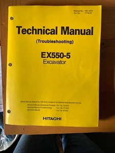 Hitachi EX550-5 Bagger Fehlersuche technisches Handbuch - Bild 1 von 6