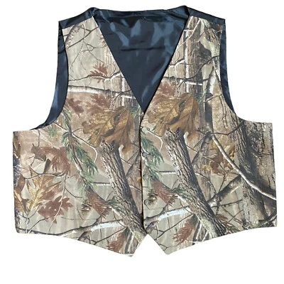 Chaleco Traje Patrón Realtree Para Hombres 3XL 54-56 Camuflaje Ropa Formal Exterior Boda Foto 1 de 4