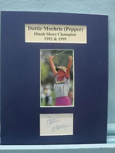 Saluting LPGA Golf Great - Dottie Mochrie (Pepper) y su autógrafo - Imagen 1 de 2