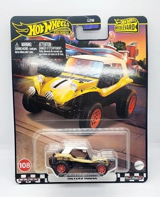 Coche de juguete Hot Wheels Premium Boulevard Meyers Manx Gold 2024 nuevo en paquete  Foto 1 de 4