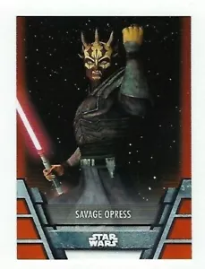 2020 STAR WARS HOLOCRON ORANGE PARALLEL #N-18 SAVAGE OPRESS 86/99 - Bild 1 von 2