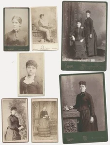 Wisconsin CDV & CABINET photo lot (7) ~ 1880s Waukesha + Mayville & Hustisford - Picture 1 of 8