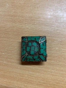 ANTIGUO MOSAICO POSIBLEMENTE ROMANO CONVERTIDO EN BROCHE (P3) - Imagen 1 de 10