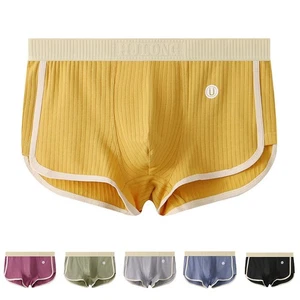 Men Underwear Daily Holiday Middle Waist Pouch Red Sexy Solid Color Spring - Picture 1 of 10