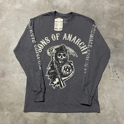 Sons Of Anarchy Camiseta Manga Larga Para Hombre Talla M Gris SOA Parca Programa de TV Foto 1 de 4