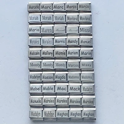 Lote de 50 piezas DIJES ITALIANOS 9 MM #491 al por mayor nuevo stock antiguo piezas de enlace nuevas en stock Foto 1 de 4