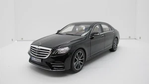 1:18 NOREV MERCEDES BENZ S450L AMG S KLASSE W222 BLACK FULL OPEN DIECAST CARS - Picture 1 of 11