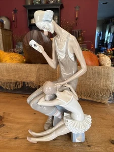 Lladro #14605 Clown "Magic" con carte e ballerina alto 16" - come nuovo! - Foto 1 di 6