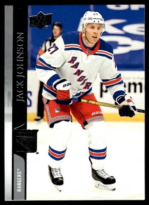 2020-21 UPPER DECK HOCKEY CARD JACK JOHNSON #594 NEW YORK RANGERS 7301 - Image 1 of 2