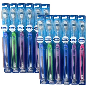 12-PACK Oral B Indicator Bristles Toothbrush Adult, 35 Compact Soft (30 Tufts) - Picture 1 of 1