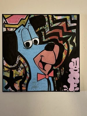 Arf arte multimedia mixta pintura lienzo arte moderno graffiti acrílico spray, pintura, Foto 1 de 3